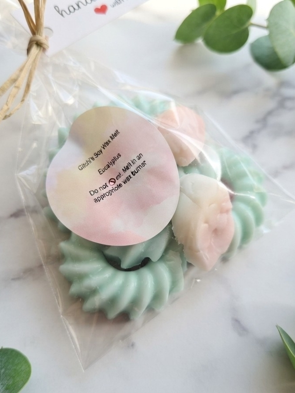 Eucalyptus Soy Wax Melts - Mint Green & Blush Pink